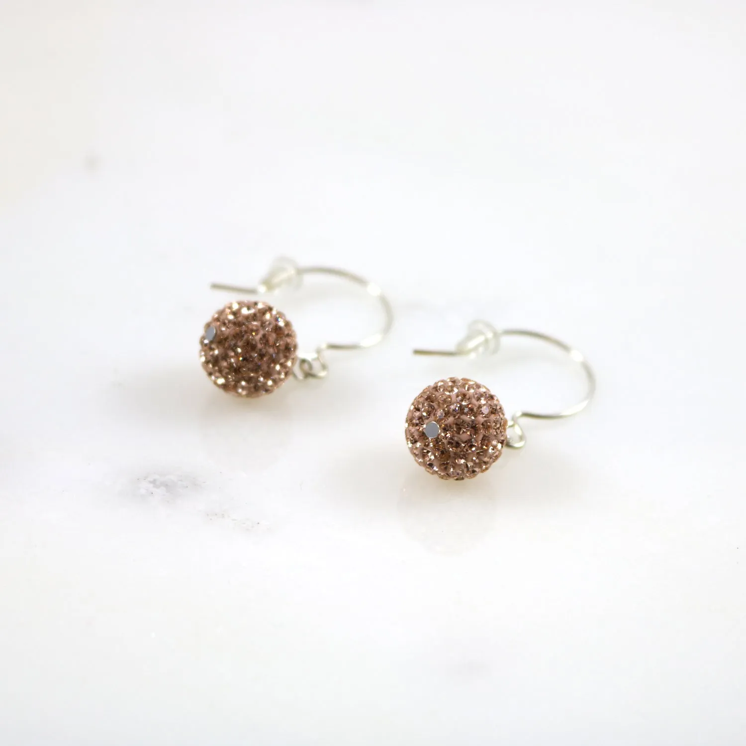 10mm Rose Gold Drop Earring