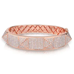 14KT Rose Gold Diamond Reve Bangle Bracelet