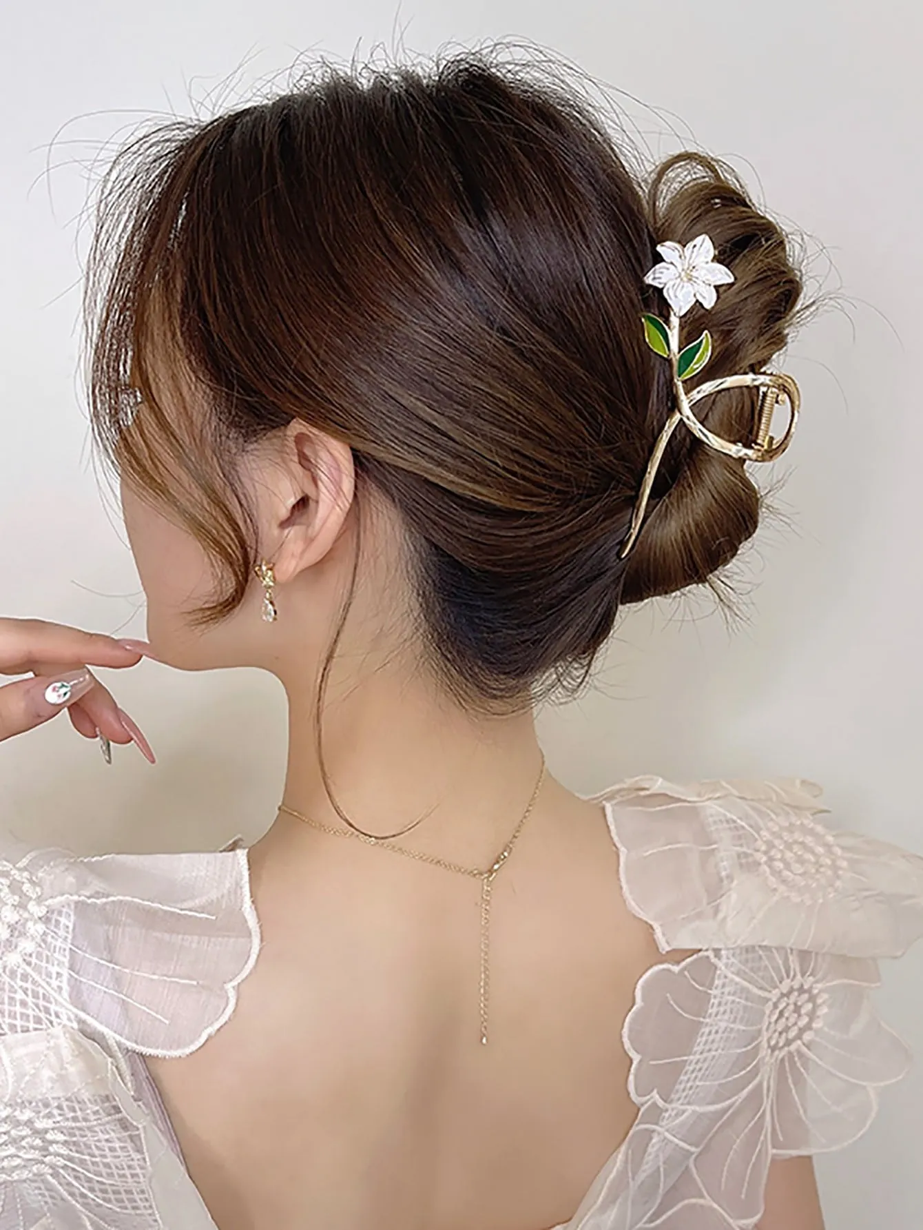 1pc Flower Design Hair Claw