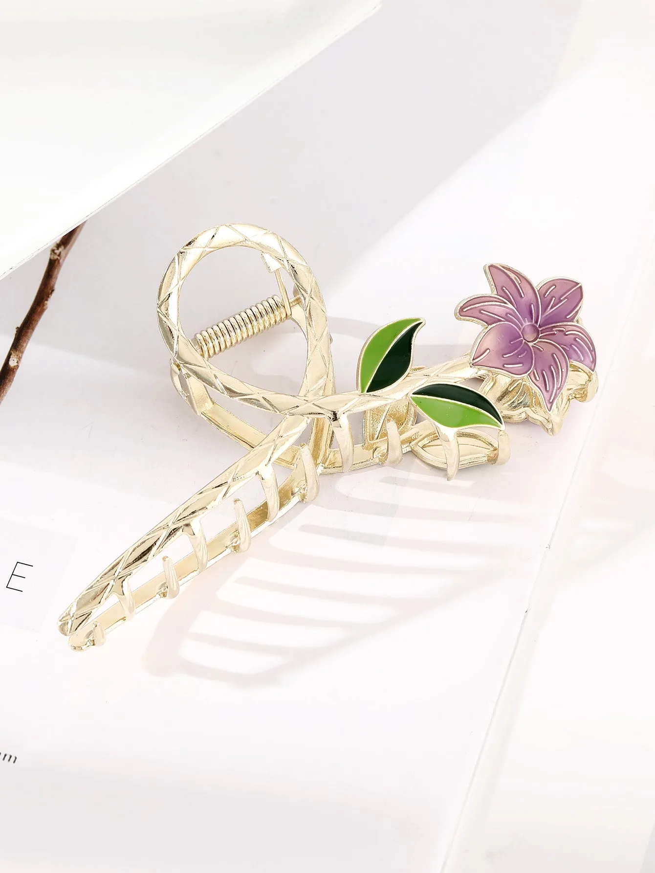 1pc Flower Design Hair Claw