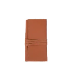 Abby Travel Jewelry Roll - Brown