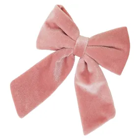 Accessorize London Girl Velvet Bow Barrette Clip