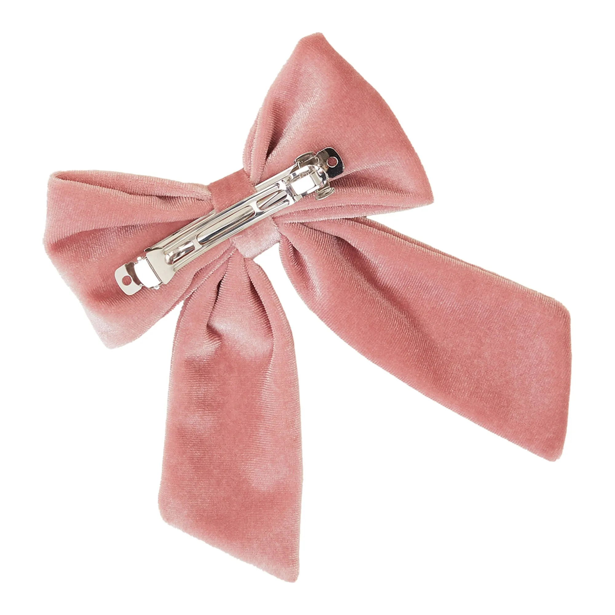 Accessorize London Girl Velvet Bow Barrette Clip