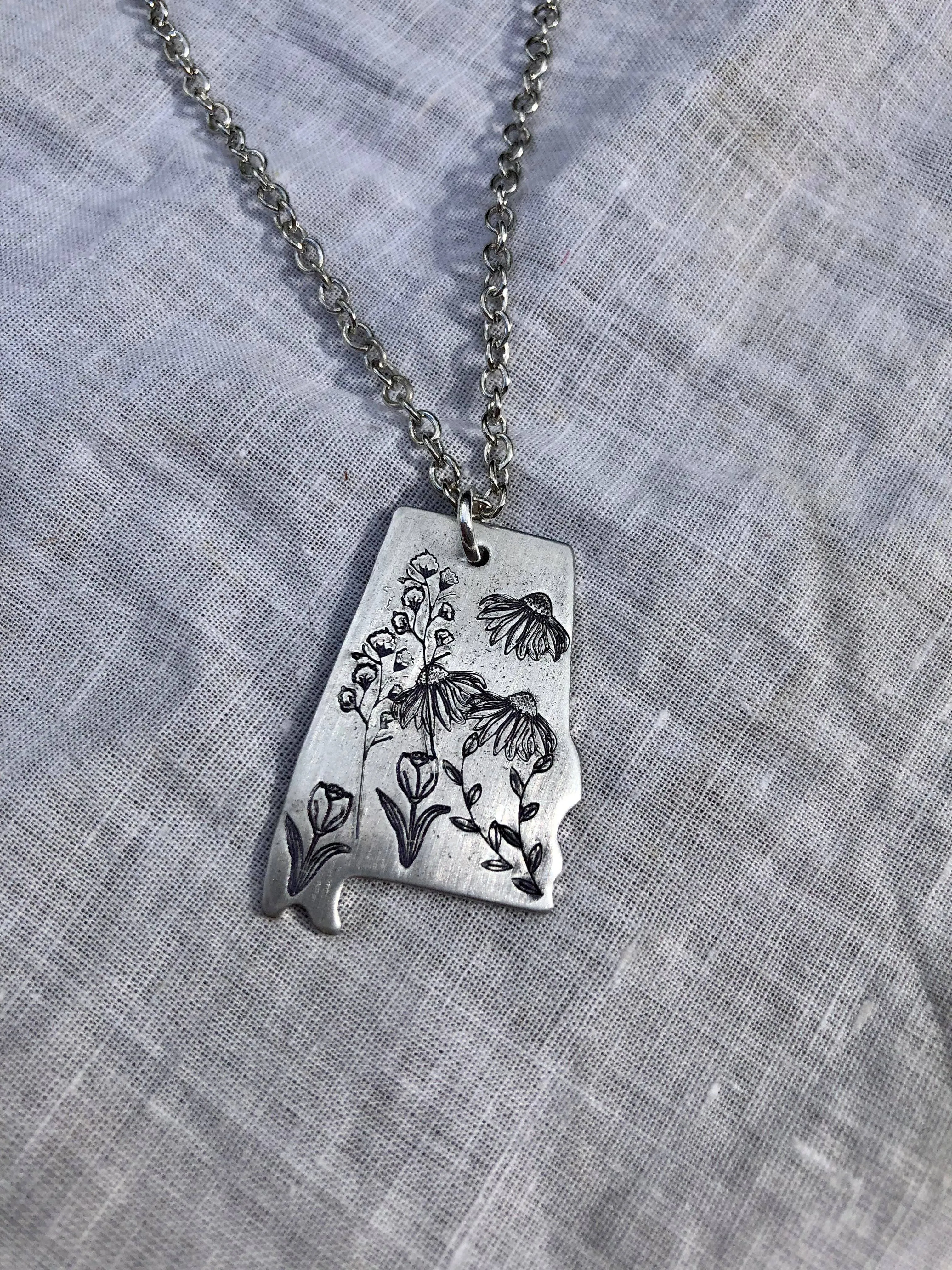 Alabama Wildflower Necklace