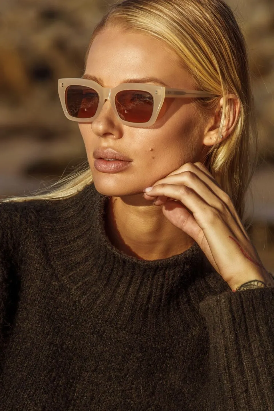 Antagonist Nude Square Sunglasses