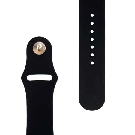 Apple Watch Black Soft Silicone Strap