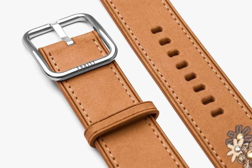 Apple Watch Daisy Saddle Brown