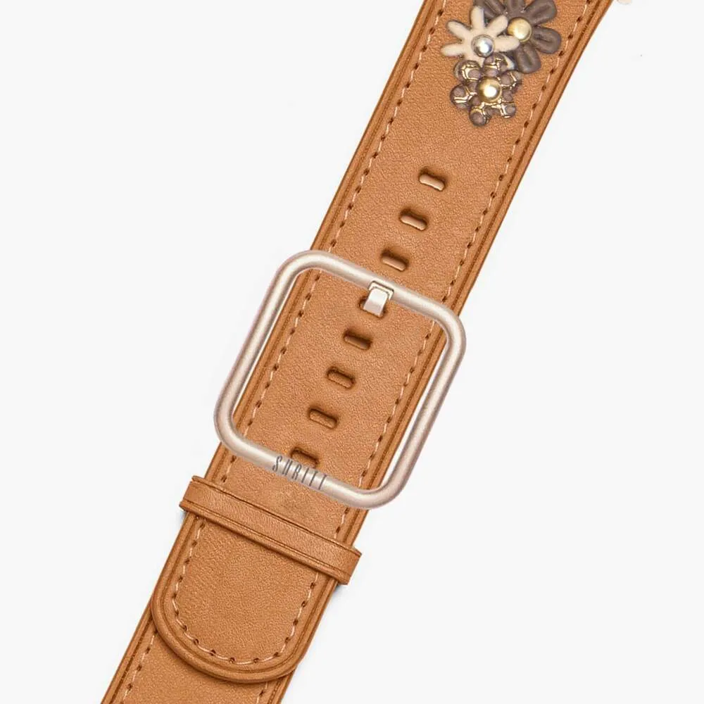 Apple Watch Daisy Saddle Brown