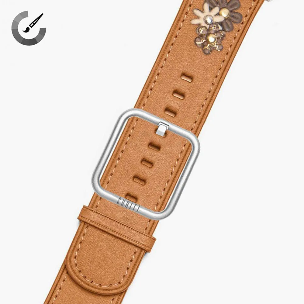 Apple Watch Daisy Saddle Brown