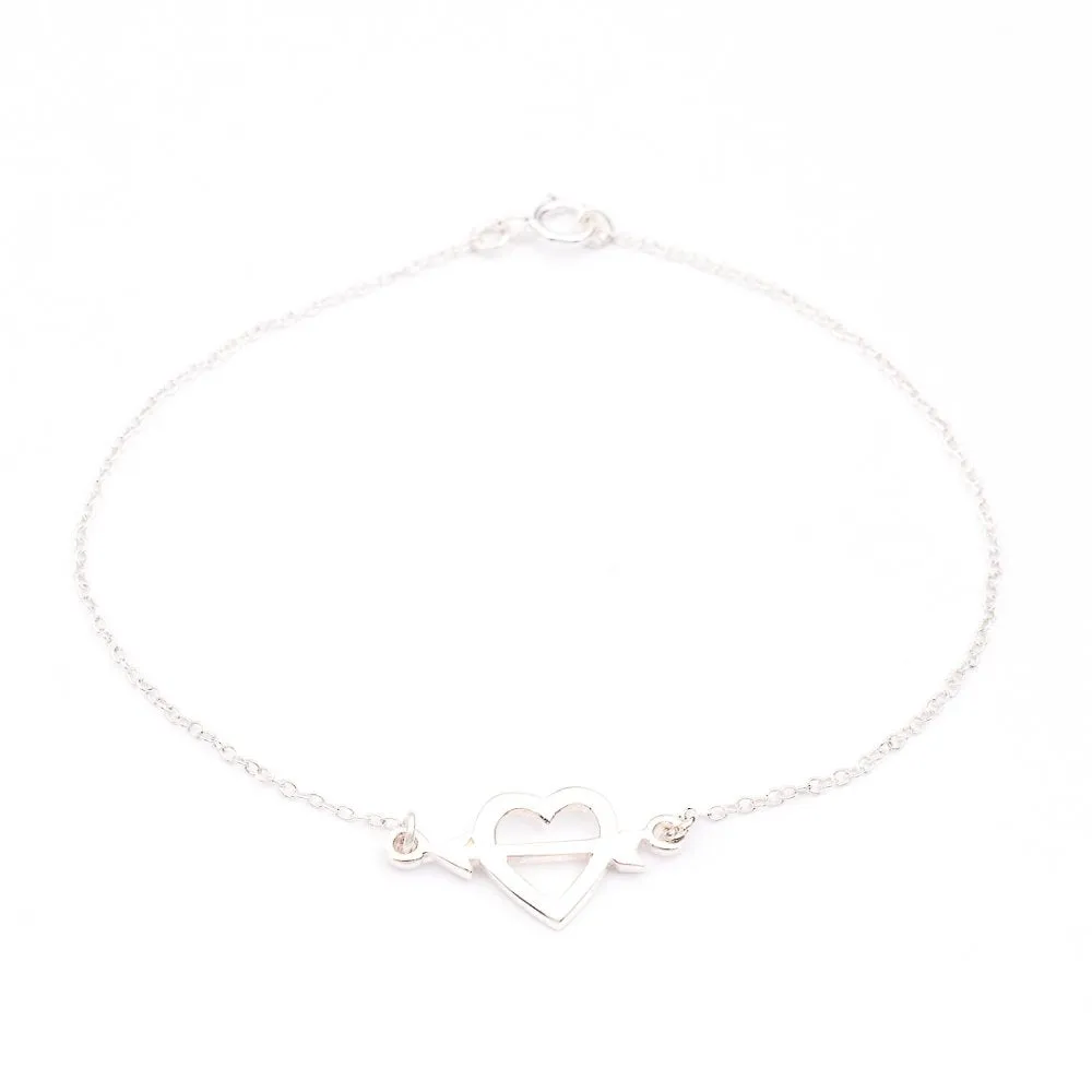 Arrowed Heart Bracelet