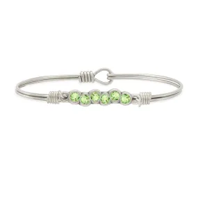 August Starlight Birthstone Bangle Bracelet