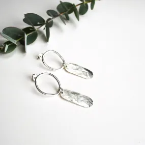 Ava Drop Earrings - Silver