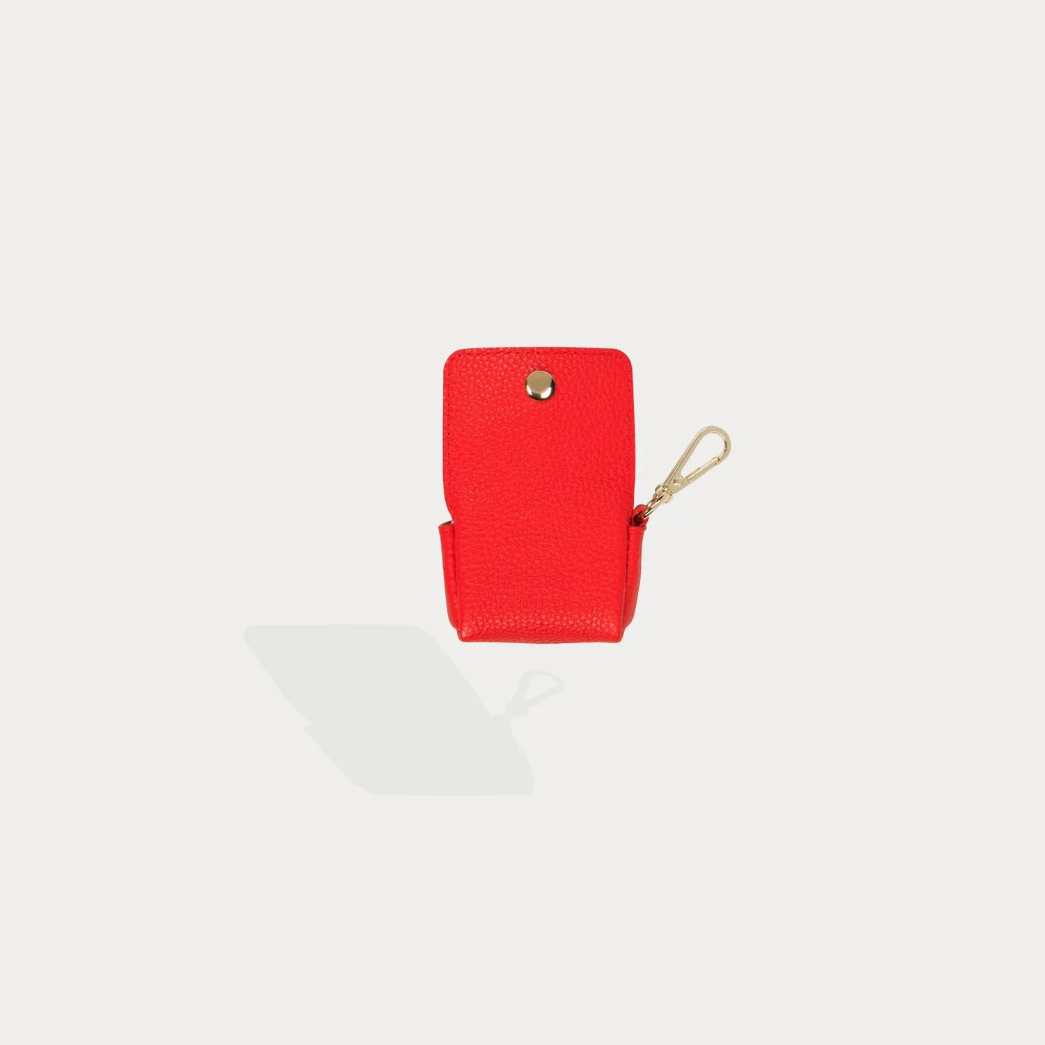 Avery AirPods Clip-On Pouch - Poppy Red/Gold