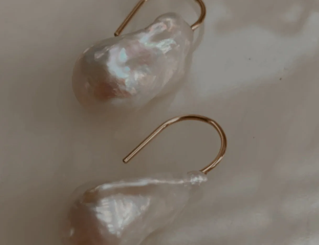 Baroque Pearl Drop Earrings