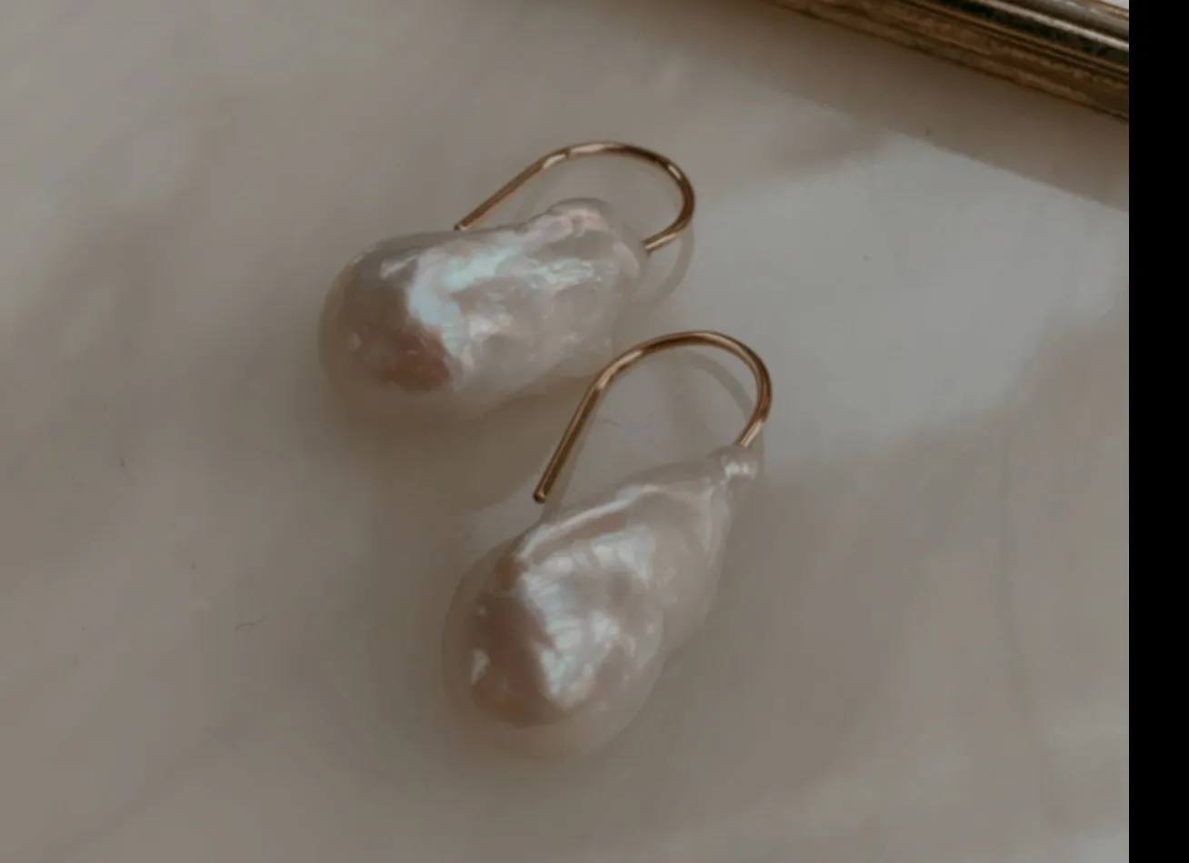 Baroque Pearl Drop Earrings