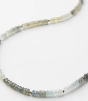 Beaded Aquamarine Necklace