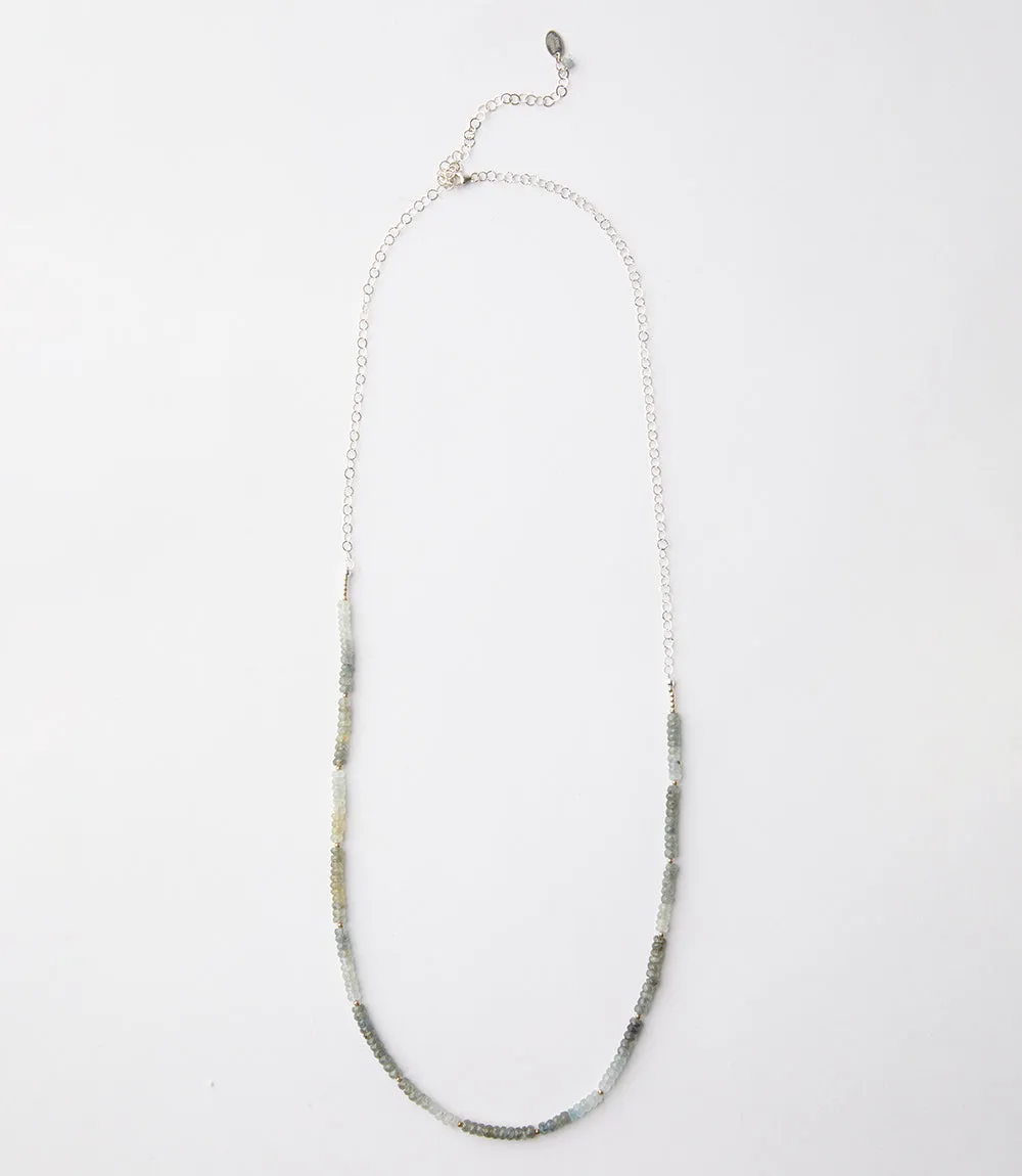 Beaded Aquamarine Necklace