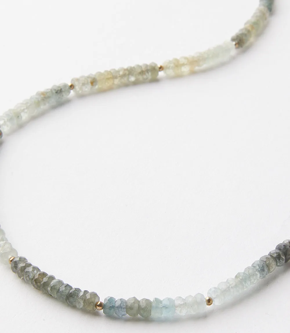 Beaded Aquamarine Necklace