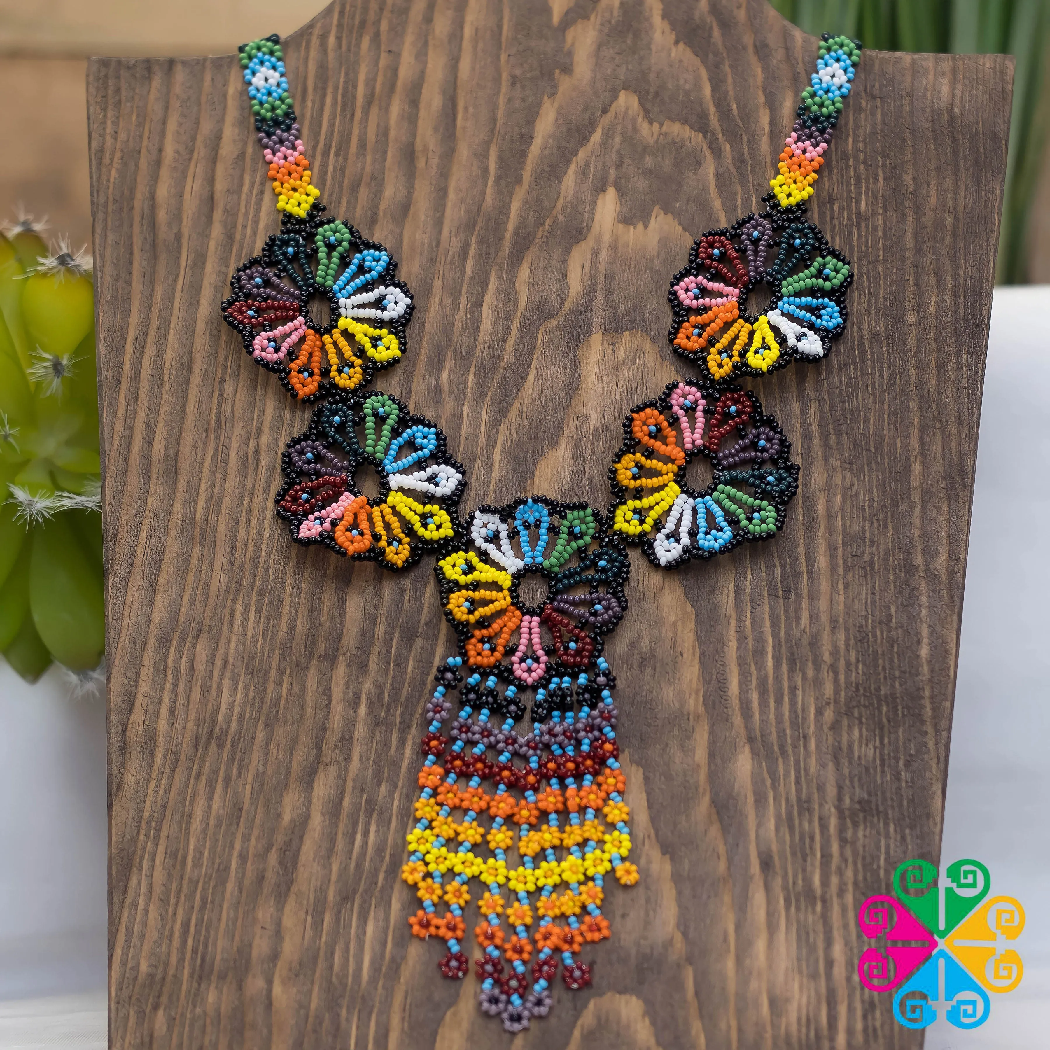 Beaded Floral Necklace