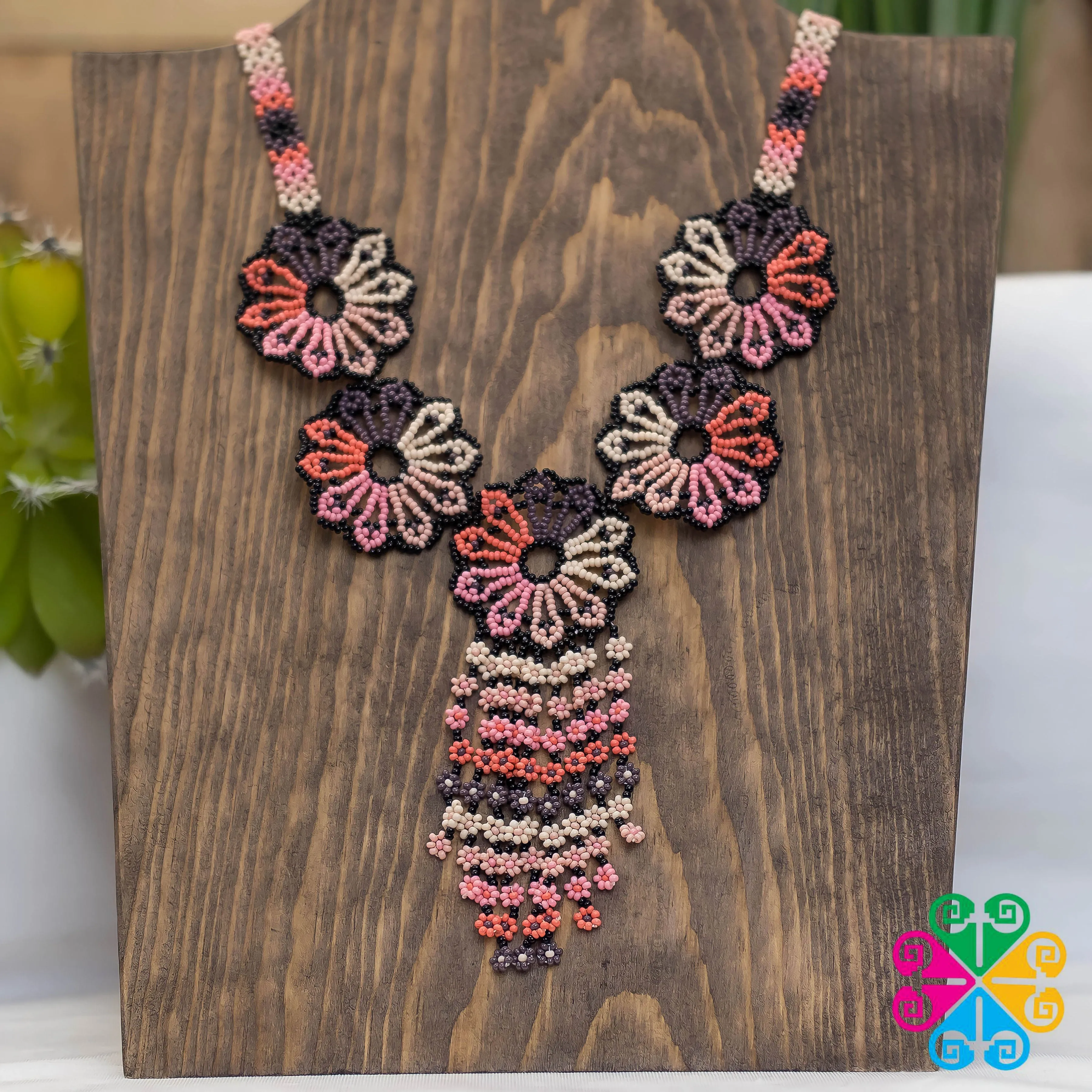 Beaded Floral Necklace