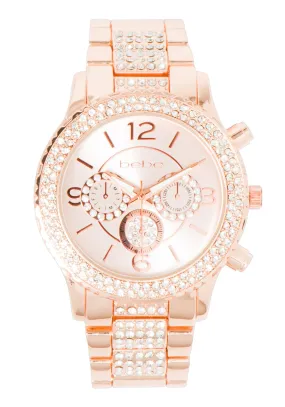 Bebe Crystal Pave Watch