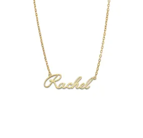 Better Jewelry Angelface 10K Gold Nameplate Necklace