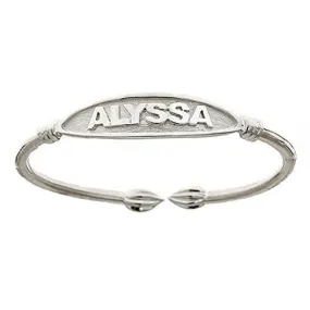 Better Jewelry NAME PLATE Adult Bangle .925 Sterling Silver (26 grams)