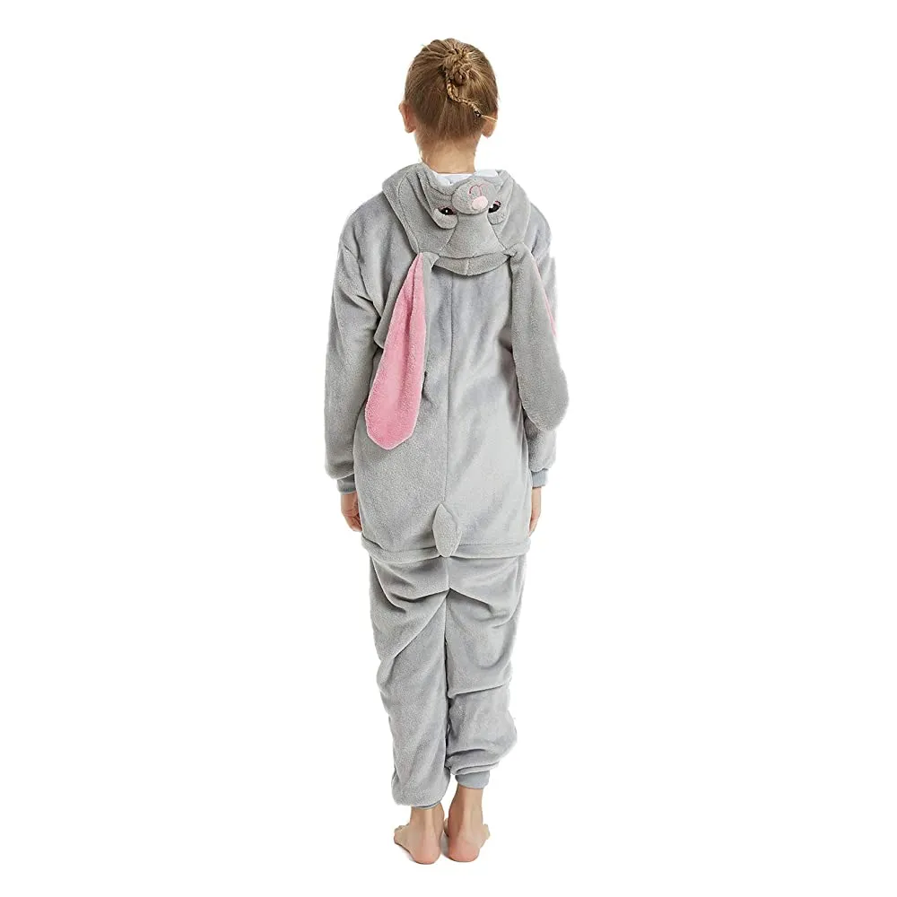 Big-Ear Grey Bunny Kids Onesie