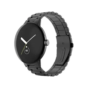 Black Metal Google Pixel Watch Strap