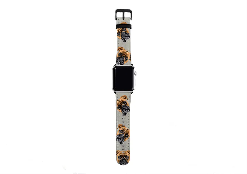 Boxer Grey Apple Watch Strap