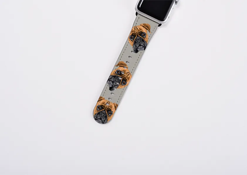 Boxer Grey Apple Watch Strap