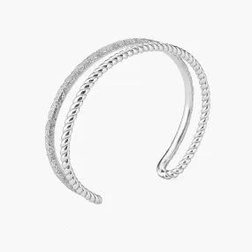 Braid Bangle Silver