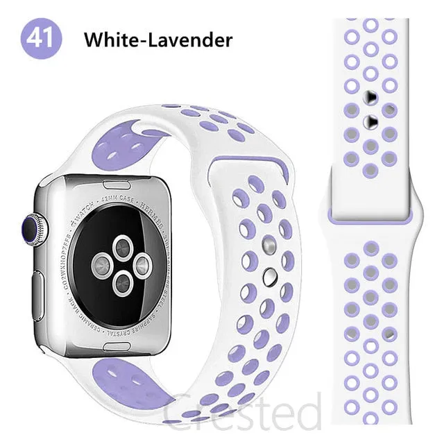 Breathable Silicone Strap For Apple Watch