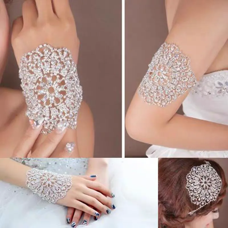 Bridal Silver Bracelet/Hair Accessory