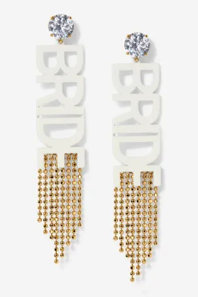 BRIDE TRIBE FRINGE DROP EARRINGS