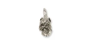 Brussels Griffon Charm Handmade Sterling Silver Dog Jewelry GF5-C