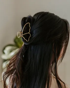 Butterfly Gold Hair Clip