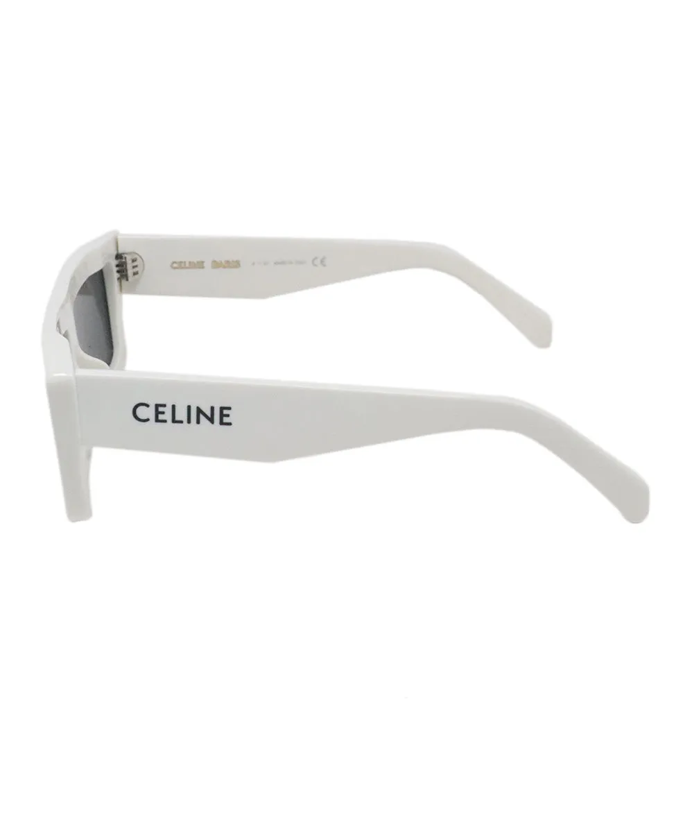 Celine White Plastic Sunglasses