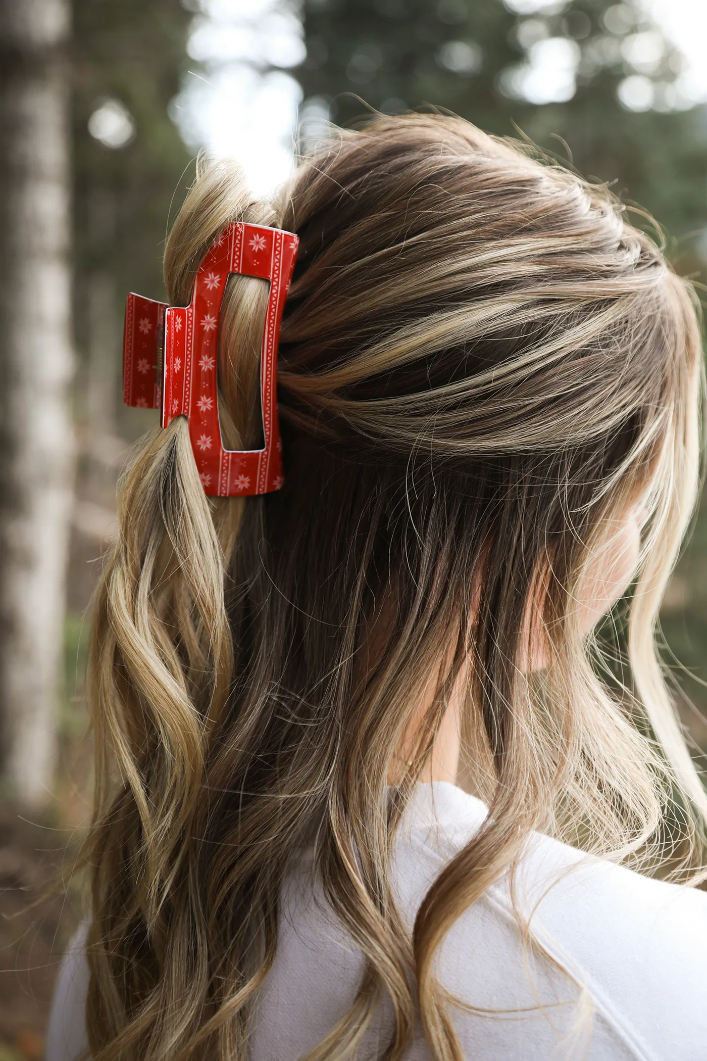 Christmas Holiday Hair Claw Clips