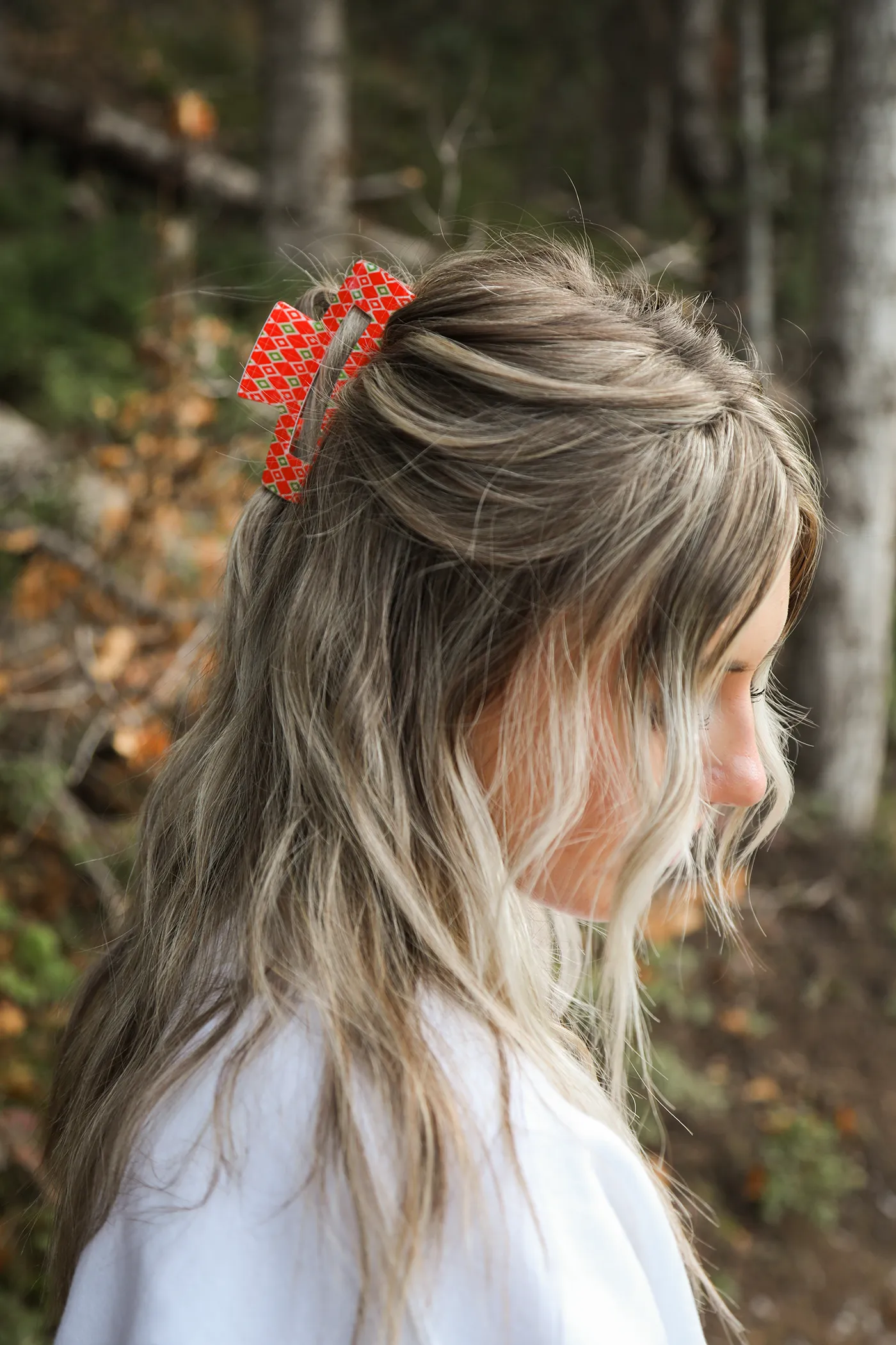 Christmas Holiday Hair Claw Clips