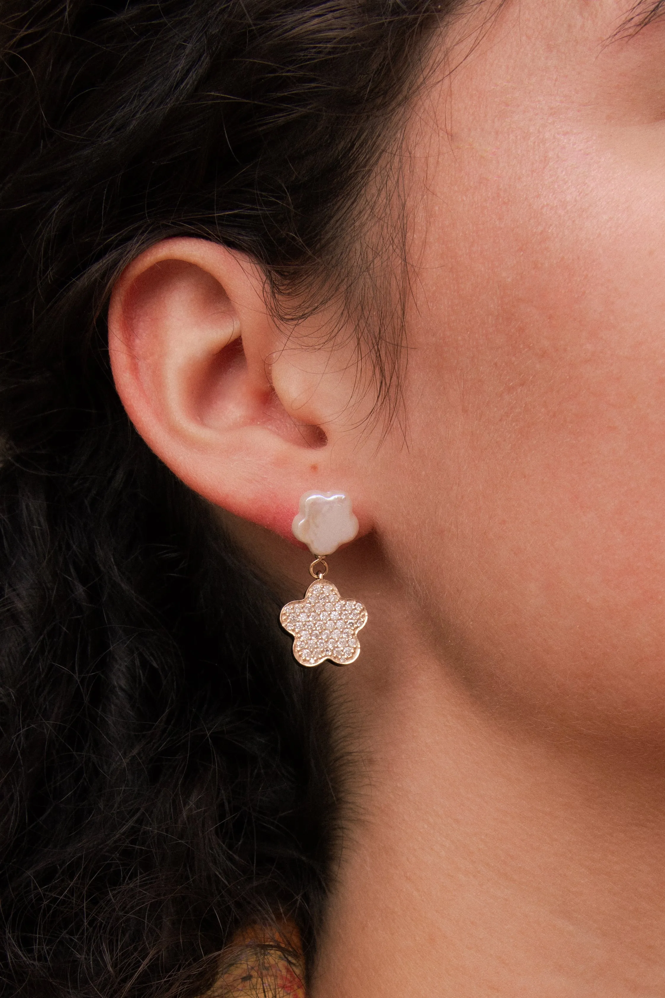 Clover Double Drop Earrings