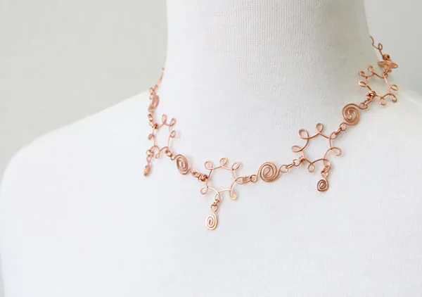 Copper Swirl Necklace