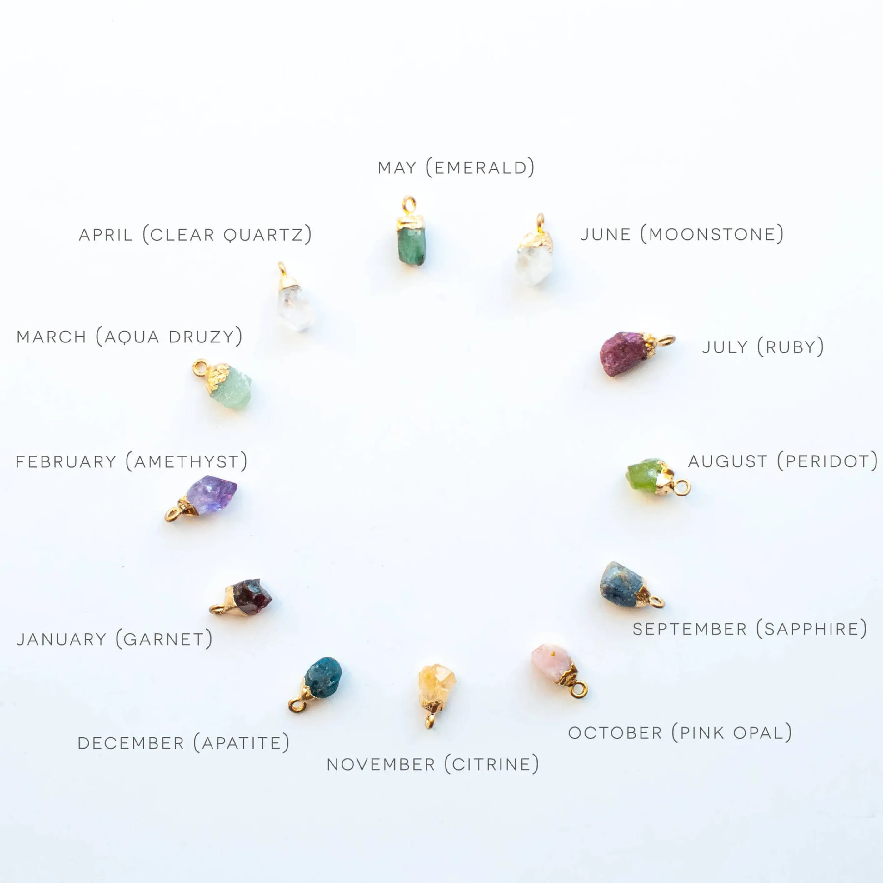 Crystal Birthstone Necklace