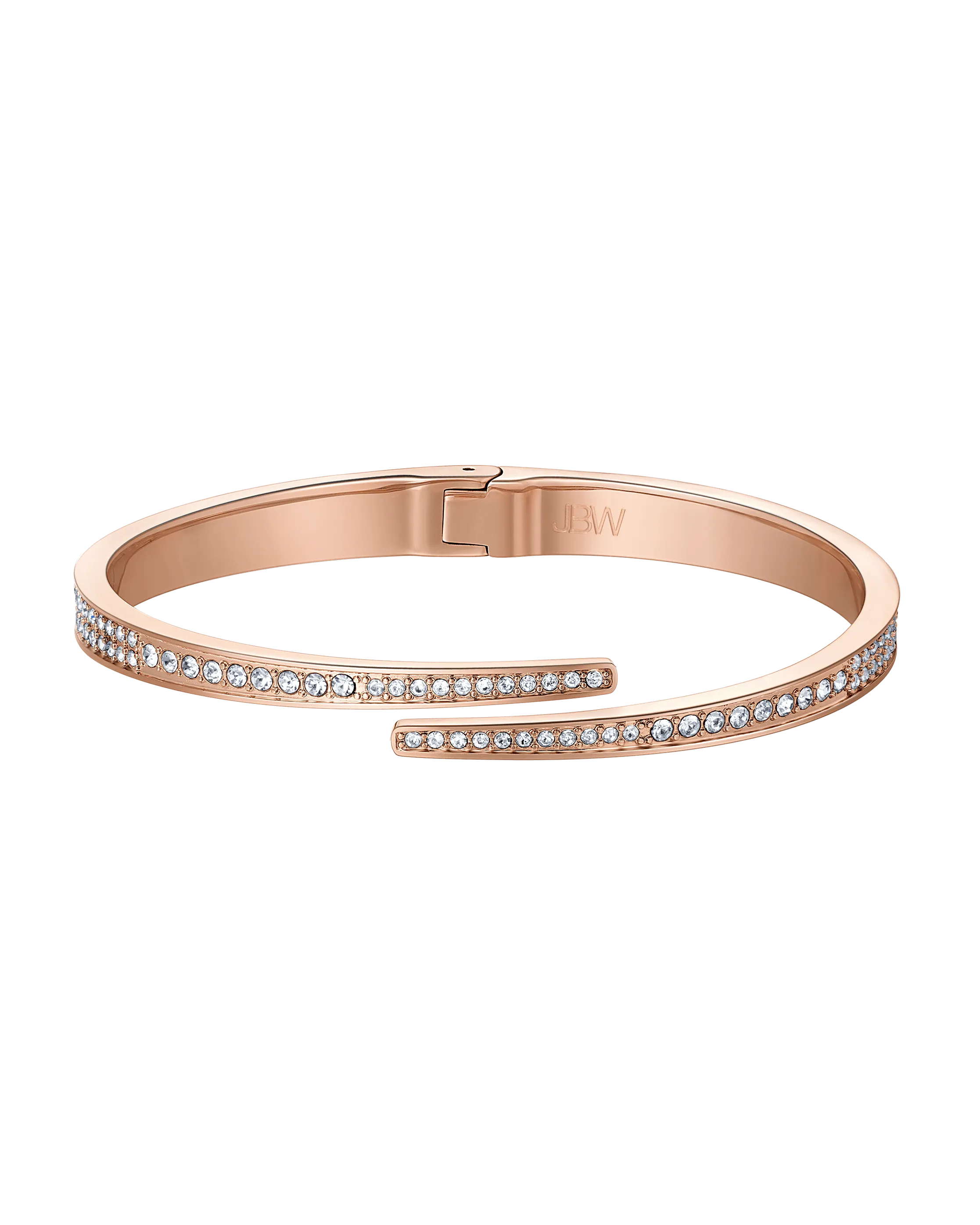 Crystal Pave Bangle - Rose Gold | J1023C