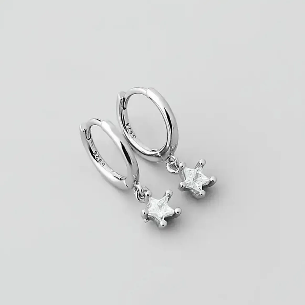 Crystal Star Drop Earrings