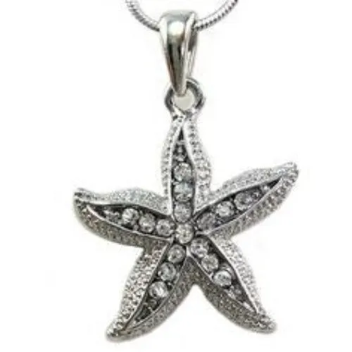 Crystal Starfish Necklace