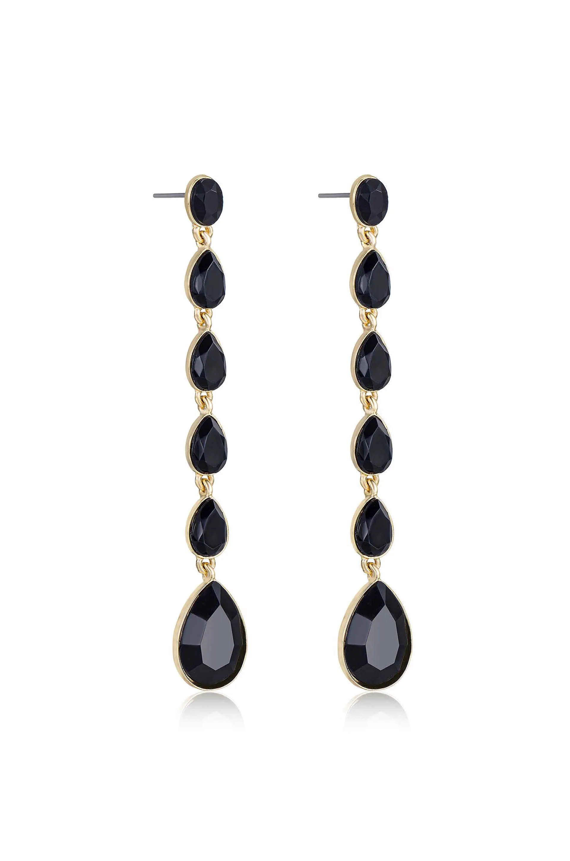 Crystallized Drop 18k Gold Plated Earrings