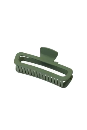 Dark Green Oblong Hair Clip