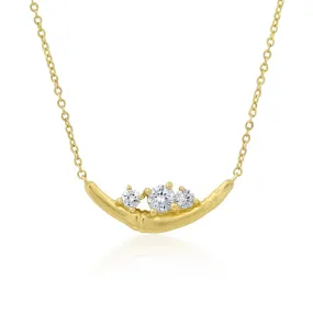 Diamond Moon Necklace