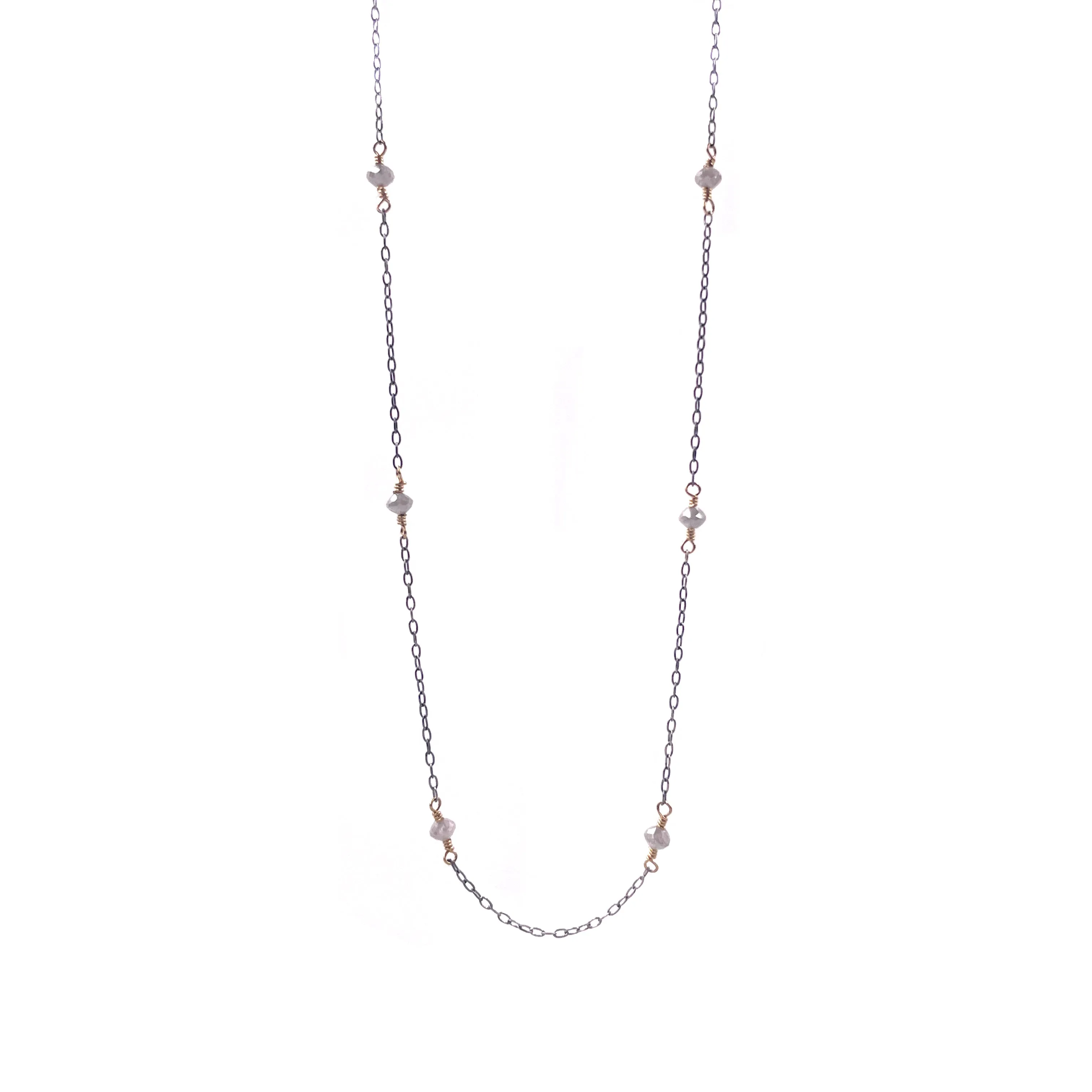 Diamond Station Necklace